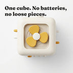 What arrives: one 6-in-1 Activity Cube, no batteries and no loose pieces