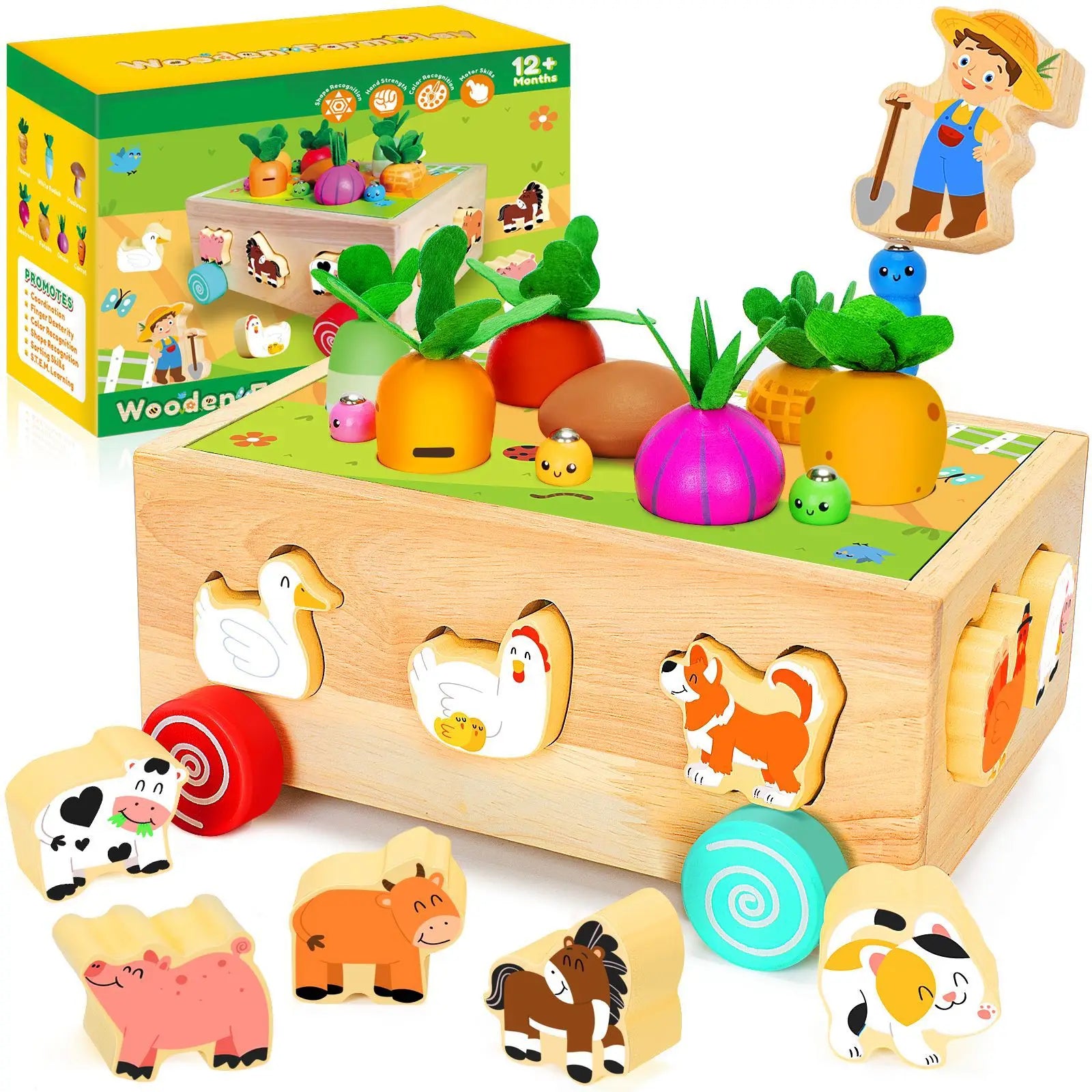 Wooden Sorting Trolley