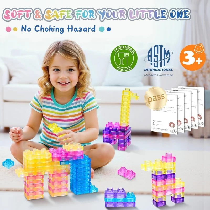 Soft Silicone Building Blocks (40-Piece Set)