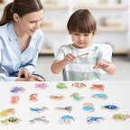 Magnetic Wooden Fishing Game