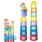 Rainbow Stacking & Nesting Cups (9 Pieces)
