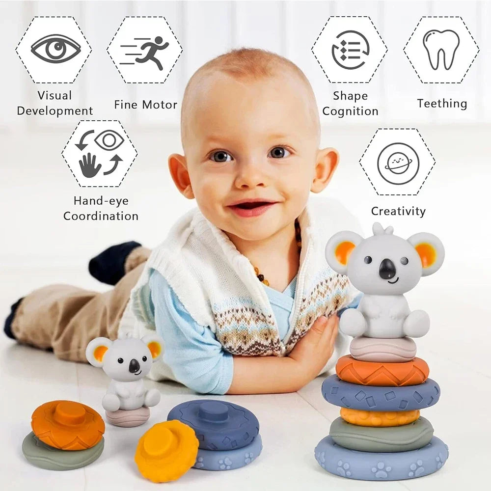 Silicone Stacking & Teething Toy