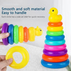Wooden Rainbow Stacking Rings
