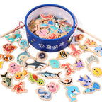 Magnetic Wooden Fishing Game