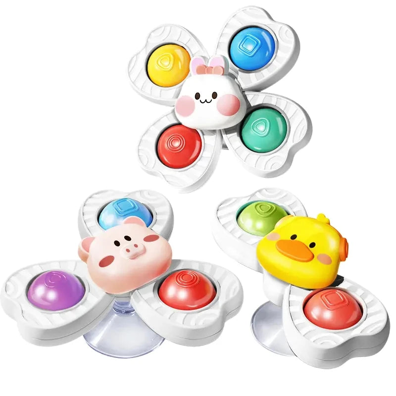 Suction Fidget Spinners (3-Pack)