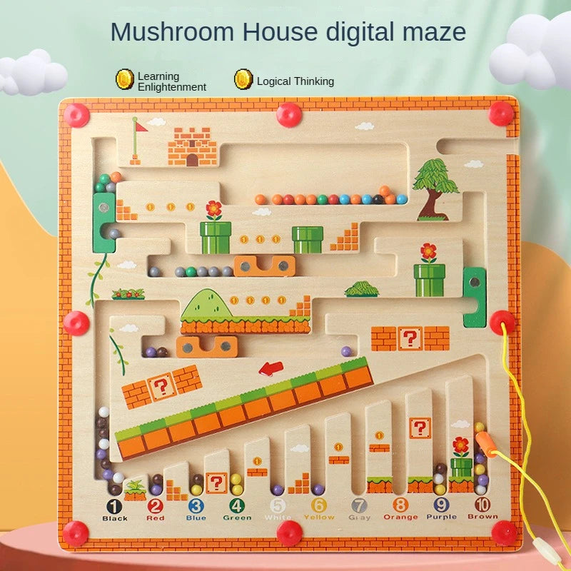 Magnetic Colour & Number Maze