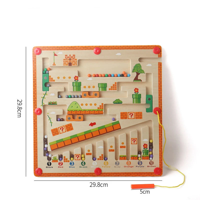 Magnetic Colour & Number Maze