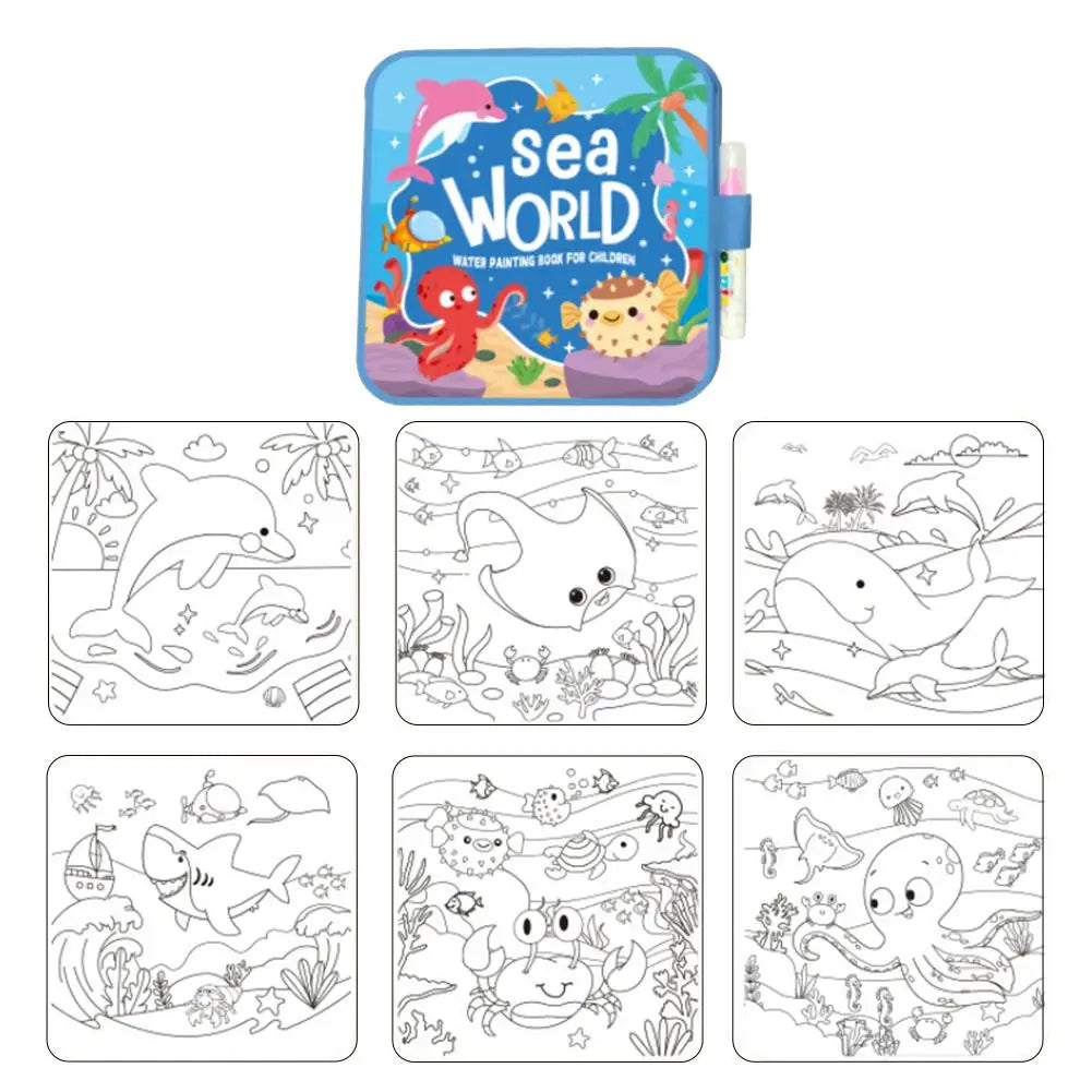 Magic Water Drawing Book
