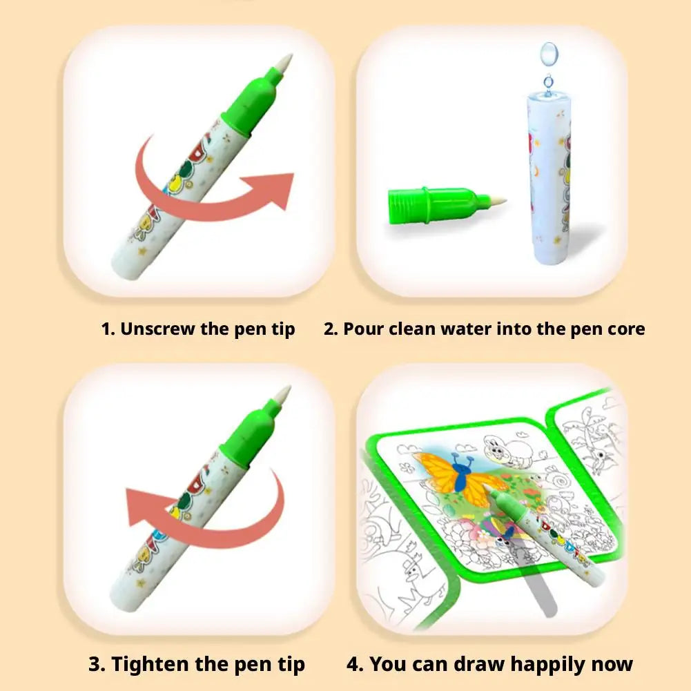 Magic Water Drawing Book