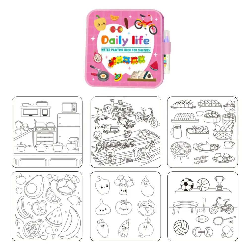 Magic Water Drawing Book