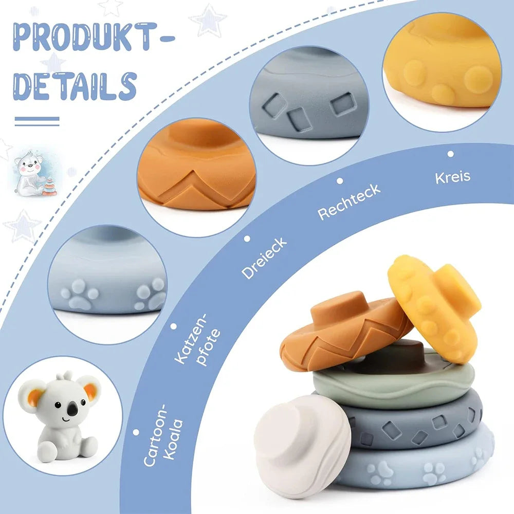 Silicone Stacking & Teething Toy