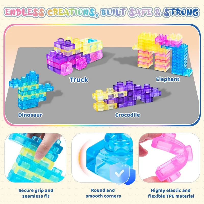 Soft Silicone Building Blocks (40-Piece Set)