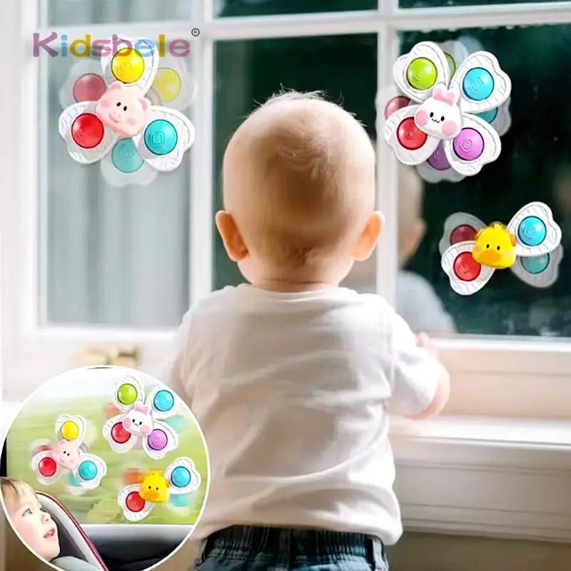 Suction Fidget Spinners (3-Pack)