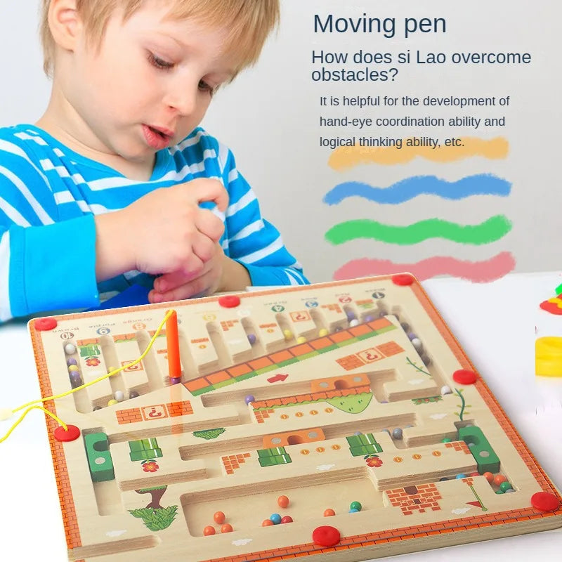 Magnetic Colour & Number Maze