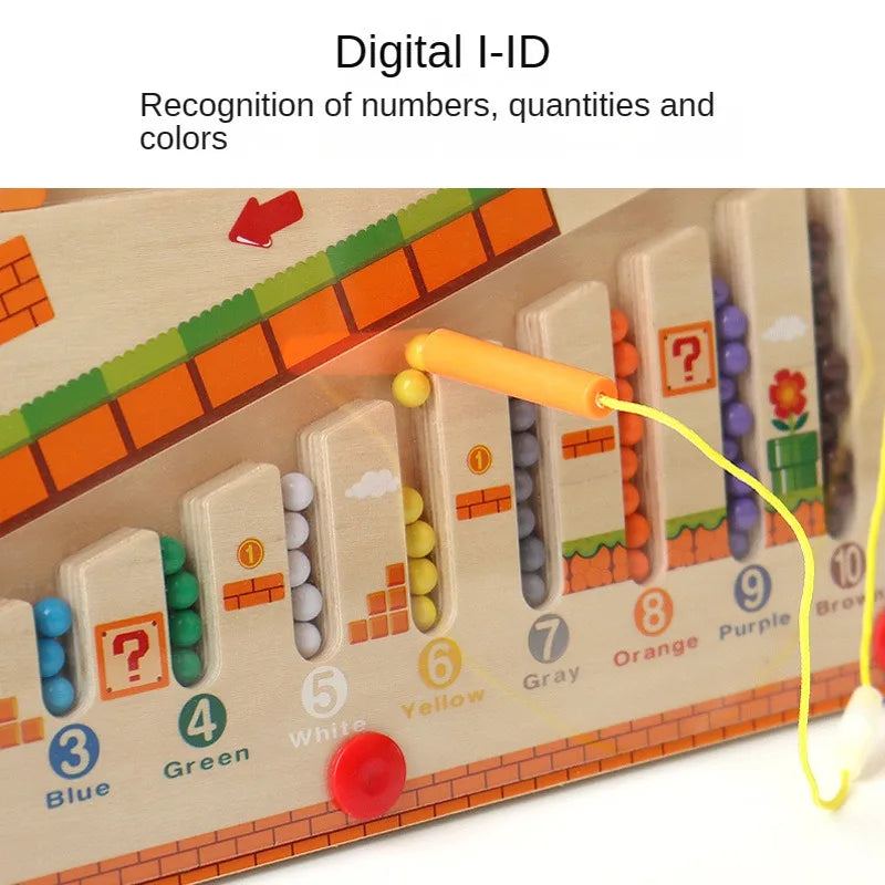 Magnetic Colour & Number Maze