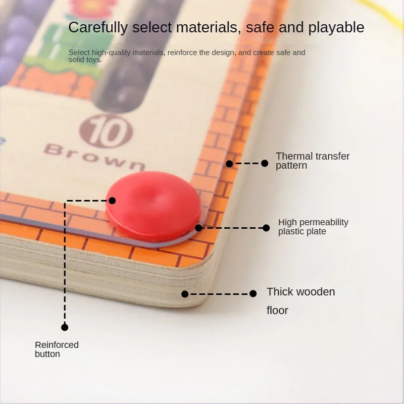Magnetic Colour & Number Maze